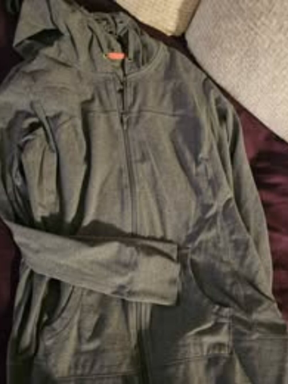 Charcoal Grey Zip-Up Hoodie